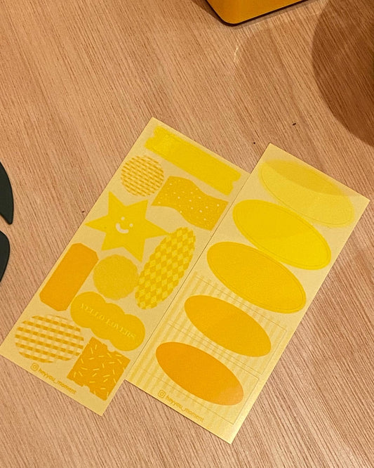 YELLOW CRAVE 防水貼紙 標籤貼紙
