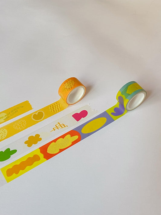 日常的各種顏色memo便簽 紙膠帶