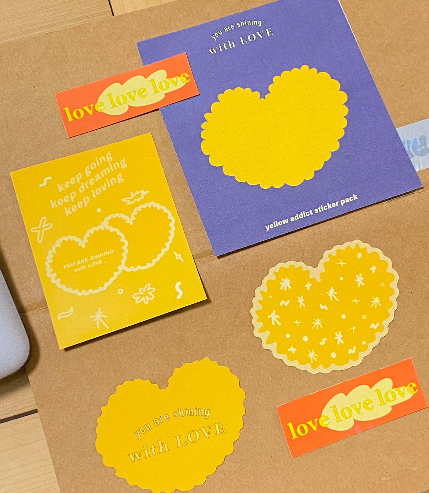 愛心系列 防水貼紙組