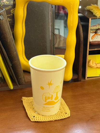 日常浪漫奶油咖啡杯