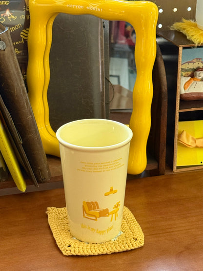 日常浪漫奶油咖啡杯