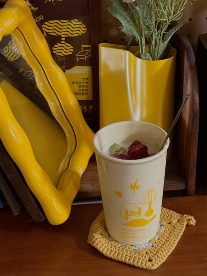 日常浪漫奶油咖啡杯