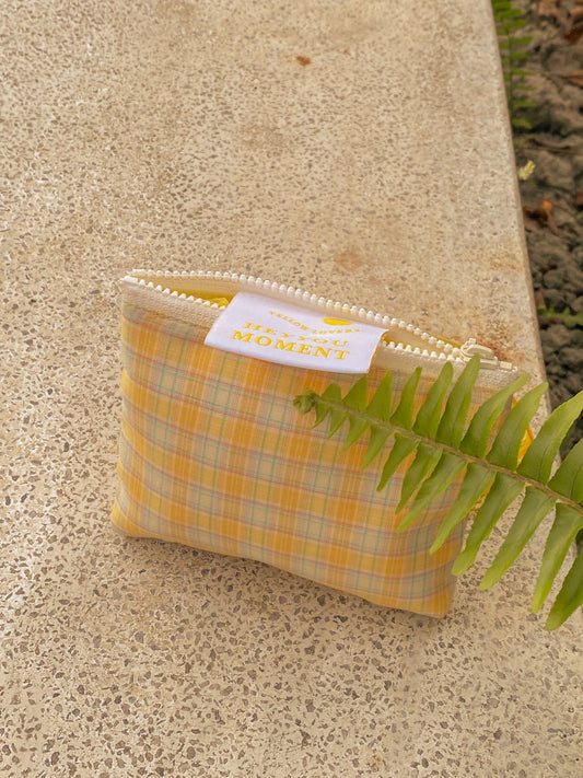 Flat Mini 精緻日本布拉鍊零錢包